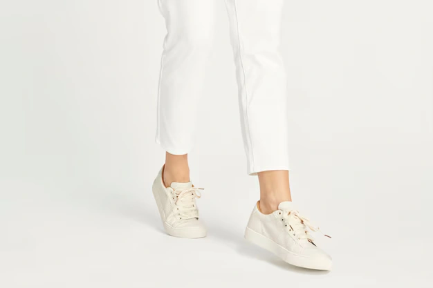 White sneakers