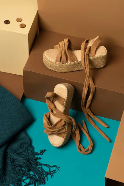 Versatile Wedge Sandals – Brown, Size 8, Cork Heel